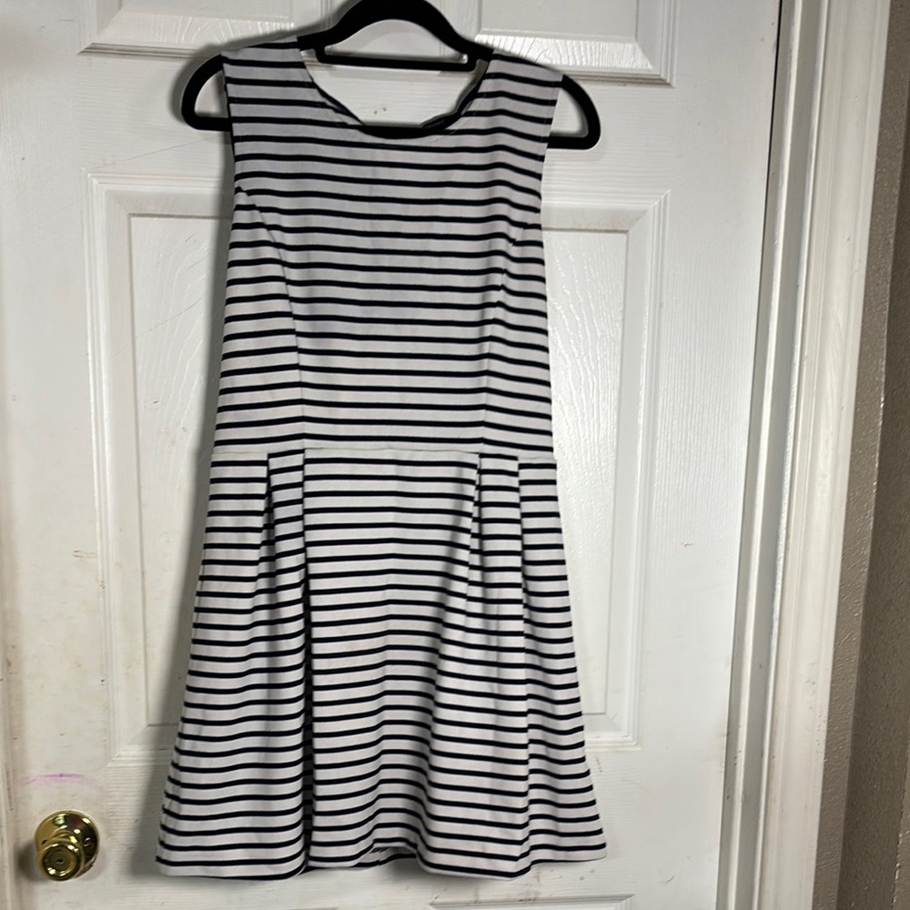 Forever 21 Black and White Striped Mini Dress